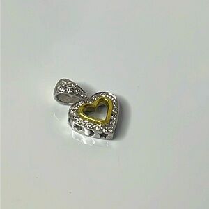 SEBASTIAN BERNARD 0.42 Carat Diamond 18 Karat Gold Hearts Pendant